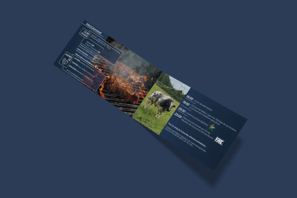 Vue panoramique d’une interface de portfolio sombre