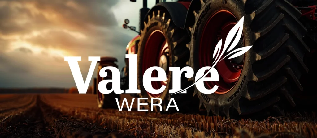 Bannière avec le logotype Valère Wera et une photographie automobile